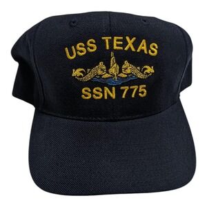 USS Texas SSN-775 Submarine‎ Vintage Navy Military Snapback Cap Hat